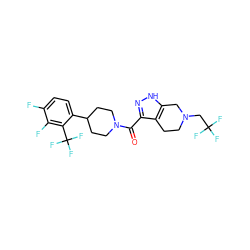 O=C(c1n[nH]c2c1CCN(CC(F)(F)F)C2)N1CCC(c2ccc(F)c(F)c2C(F)(F)F)CC1 ZINC001772585437