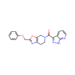 O=C(c1n[nH]c2ncccc12)N1CCc2nc(COc3ccccc3)oc2C1 ZINC000113252433