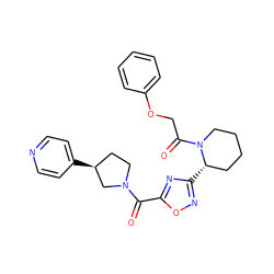 O=C(c1nc([C@H]2CCCCN2C(=O)COc2ccccc2)no1)N1CC[C@H](c2ccncc2)C1 ZINC000299859455