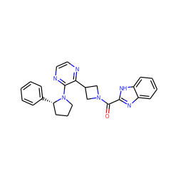 O=C(c1nc2ccccc2[nH]1)N1CC(c2nccnc2N2CCC[C@@H]2c2ccccc2)C1 ZINC000143941843