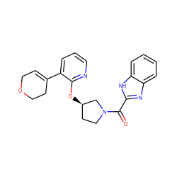 O=C(c1nc2ccccc2[nH]1)N1CC[C@@H](Oc2ncccc2C2=CCOCC2)C1 ZINC000096168917