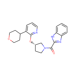 O=C(c1nc2ccccc2[nH]1)N1CC[C@H](Oc2ncccc2C2CCOCC2)C1 ZINC000096168951