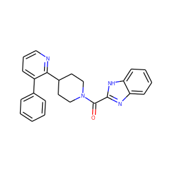 O=C(c1nc2ccccc2[nH]1)N1CCC(c2ncccc2-c2ccccc2)CC1 ZINC000144835643