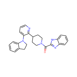 O=C(c1nc2ccccc2[nH]1)N1CCC(c2ncccc2N2CCc3ccccc32)CC1 ZINC000144835433