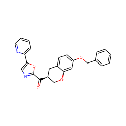 O=C(c1ncc(-c2ccccn2)o1)[C@@H]1COc2cc(OCc3ccccc3)ccc2C1 ZINC000169336440