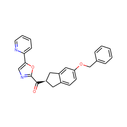 O=C(c1ncc(-c2ccccn2)o1)[C@@H]1Cc2ccc(OCc3ccccc3)cc2C1 ZINC000071319210