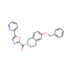 O=C(c1ncc(-c2ccccn2)o1)[C@H]1CCc2cc(OCc3ccccc3)ccc2C1 ZINC000071317604