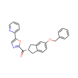 O=C(c1ncc(-c2ccccn2)o1)[C@H]1Cc2ccc(OCc3ccccc3)cc2C1 ZINC000071329108