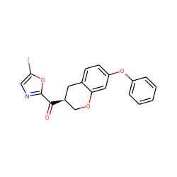 O=C(c1ncc(I)o1)[C@@H]1COc2cc(Oc3ccccc3)ccc2C1 ZINC000169336455