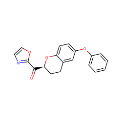 O=C(c1ncco1)[C@@H]1CCc2cc(Oc3ccccc3)ccc2O1 ZINC000169336408