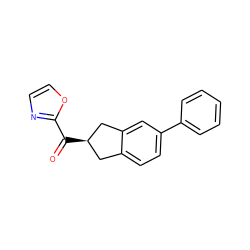 O=C(c1ncco1)[C@@H]1Cc2ccc(-c3ccccc3)cc2C1 ZINC000071319212