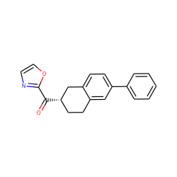 O=C(c1ncco1)[C@H]1CCc2cc(-c3ccccc3)ccc2C1 ZINC000071318848