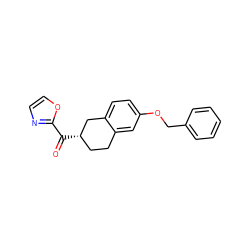 O=C(c1ncco1)[C@H]1CCc2cc(OCc3ccccc3)ccc2C1 ZINC000071329066