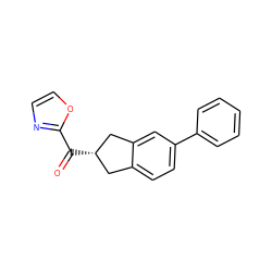 O=C(c1ncco1)[C@H]1Cc2ccc(-c3ccccc3)cc2C1 ZINC000071297128