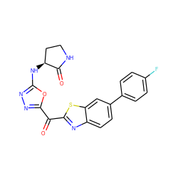 O=C(c1nnc(N[C@H]2CCNC2=O)o1)c1nc2ccc(-c3ccc(F)cc3)cc2s1 ZINC001772651355