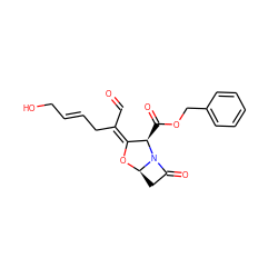 O=C/C(C/C=C/CO)=C1/O[C@@H]2CC(=O)N2[C@@H]1C(=O)OCc1ccccc1 ZINC000222282031