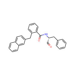 O=C[C@@H](Cc1ccccc1)NC(=O)c1ccccc1Cc1ccc2ccccc2c1 ZINC000013441358