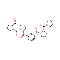 O=C[C@@H]1CCCN1C(=O)[C@@H]1CCCN1C(=O)c1cccc(C(=O)N2CCC[C@H]2C(=O)N2CCCC2)c1 ZINC000013491616