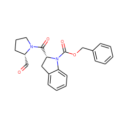 O=C[C@@H]1CCCN1C(=O)[C@H]1Cc2ccccc2N1C(=O)OCc1ccccc1 ZINC000027654934