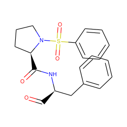 O=C[C@H](Cc1ccccc1)NC(=O)[C@H]1CCCN1S(=O)(=O)c1ccccc1 ZINC000036287345