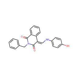 O=C1/C(=C/Nc2ccc(O)cc2)c2ccccc2C(=O)N1Cc1ccccc1 ZINC000006452594