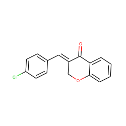 O=C1/C(=C/c2ccc(Cl)cc2)COc2ccccc21 ZINC000000084791