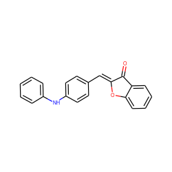 O=C1/C(=C/c2ccc(Nc3ccccc3)cc2)Oc2ccccc21 ZINC000169334617