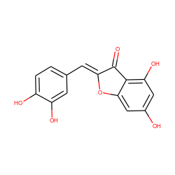 O=C1/C(=C/c2ccc(O)c(O)c2)Oc2cc(O)cc(O)c21 ZINC000000897612