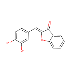 O=C1/C(=C/c2ccc(O)c(O)c2)Oc2ccccc21 ZINC000004656505