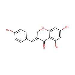 O=C1/C(=C/c2ccc(O)cc2)COc2cc(O)cc(O)c21 ZINC000015206087