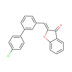 O=C1/C(=C/c2cccc(-c3ccc(Cl)cc3)c2)Oc2ccccc21 ZINC000169334632