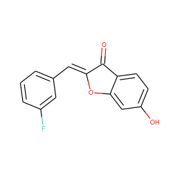 O=C1/C(=C/c2cccc(F)c2)Oc2cc(O)ccc21 ZINC000000534633