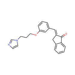 O=C1/C(=C/c2cccc(OCCCn3ccnc3)c2)Cc2ccccc21 ZINC000034949892