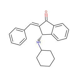 O=C1/C(=C/c2ccccc2)[C@@H](NC2CCCCC2)c2ccccc21 ZINC000031947447