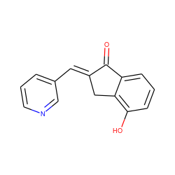 O=C1/C(=C/c2cccnc2)Cc2c(O)cccc21 ZINC000098054181