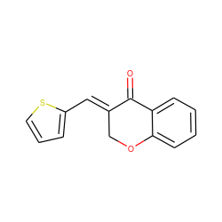 O=C1/C(=C/c2cccs2)COc2ccccc21 ZINC000000084805