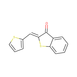 O=C1/C(=C/c2cccs2)Sc2ccccc21 ZINC000000063595