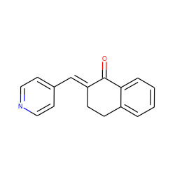 O=C1/C(=C/c2ccncc2)CCc2ccccc21 ZINC000004695496