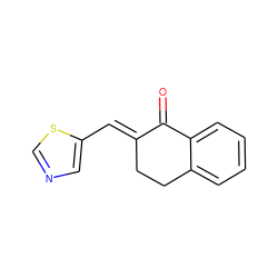 O=C1/C(=C/c2cncs2)CCc2ccccc21 ZINC000013746651