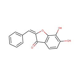 O=C1/C(=C\c2ccccc2)Oc2c1ccc(O)c2O ZINC000027418245