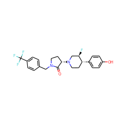 O=C1[C@@H](N2CC[C@@H](c3ccc(O)cc3)[C@H](F)C2)CCN1Cc1ccc(C(F)(F)F)cc1 ZINC001772585573