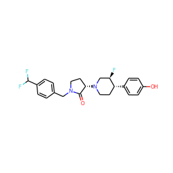 O=C1[C@@H](N2CC[C@@H](c3ccc(O)cc3)[C@H](F)C2)CCN1Cc1ccc(C(F)F)cc1 ZINC001772577431