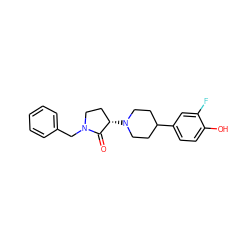 O=C1[C@@H](N2CCC(c3ccc(O)c(F)c3)CC2)CCN1Cc1ccccc1 ZINC001772605967