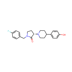 O=C1[C@@H](N2CCC(c3ccc(O)cc3)CC2)CCN1Cc1ccc(F)cc1 ZINC001772598218