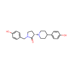 O=C1[C@@H](N2CCC(c3ccc(O)cc3)CC2)CCN1Cc1ccc(O)cc1 ZINC001772612340