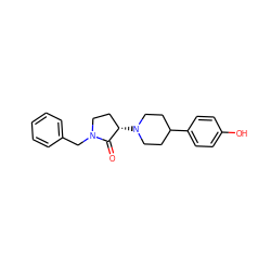 O=C1[C@@H](N2CCC(c3ccc(O)cc3)CC2)CCN1Cc1ccccc1 ZINC001772574729