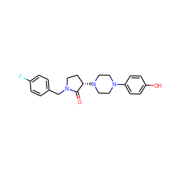 O=C1[C@@H](N2CCN(c3ccc(O)cc3)CC2)CCN1Cc1ccc(F)cc1 ZINC001772632844