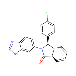 O=C1[C@@H]2C=CC=C[C@H]2[C@H](c2ccc(Cl)cc2)N1c1ccc2nc[nH]c2c1 ZINC001772645423