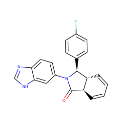 O=C1[C@@H]2C=CC=C[C@H]2[C@H](c2ccc(F)cc2)N1c1ccc2nc[nH]c2c1 ZINC001772580014