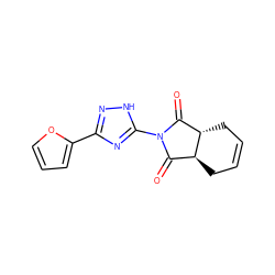 O=C1[C@@H]2CC=CC[C@H]2C(=O)N1c1nc(-c2ccco2)n[nH]1 ZINC000016286576